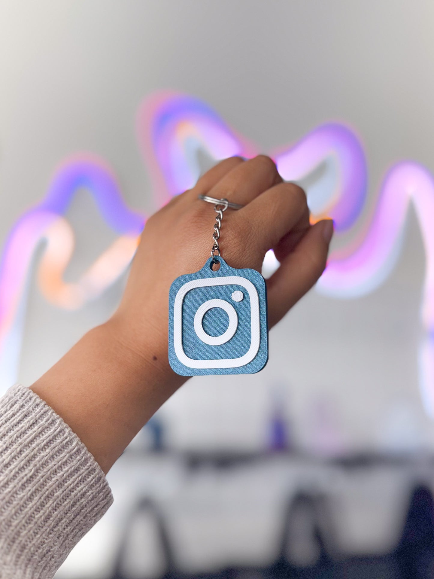 Instagram NFC Tag Keychain
